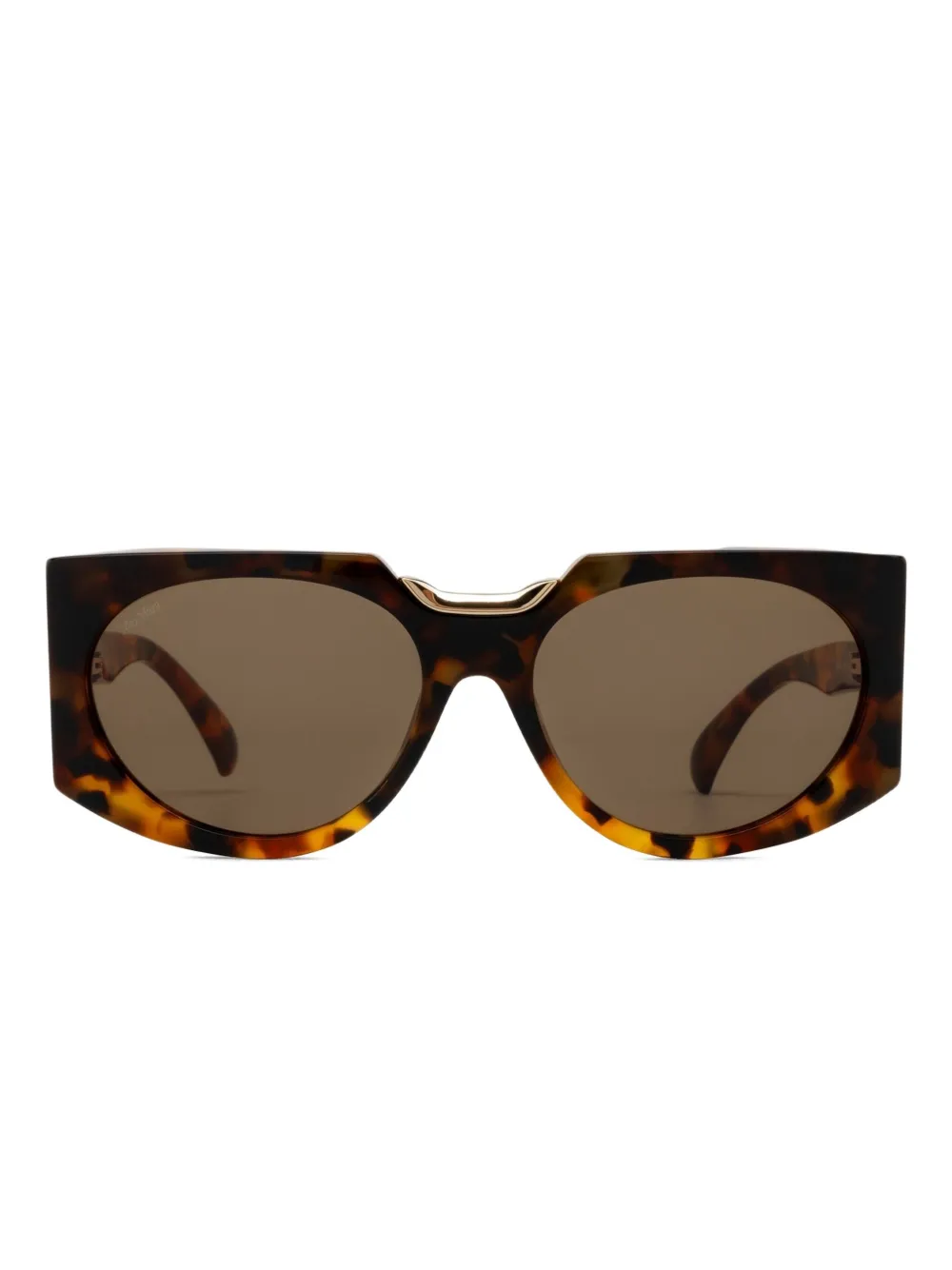 Max Mara Eyewear Occhiali da sole geometrici - Marrone
