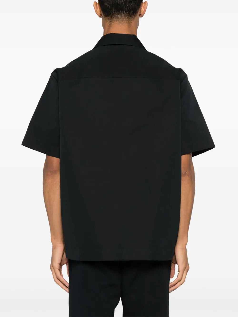 Jil Sander Popeline overhemd Zwart