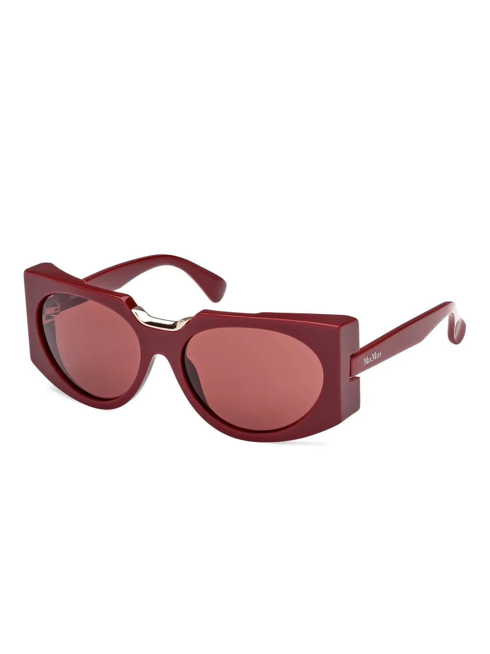 Max Mara Eyewear geometric-frame sunglasses Rood