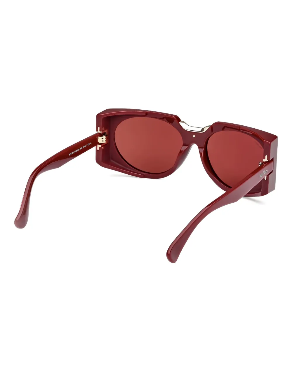Max Mara Eyewear geometric-frame sunglasses Rood