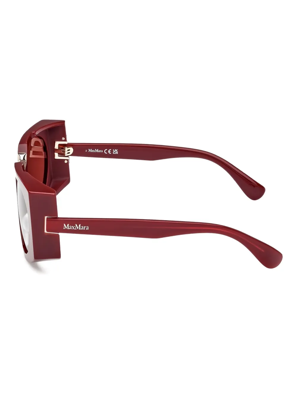 Max Mara Eyewear geometric-frame sunglasses Rood