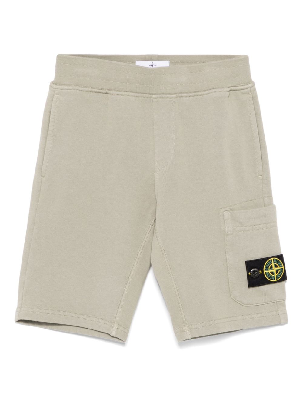 Stone Island Junior Compass-badge shorts - Green