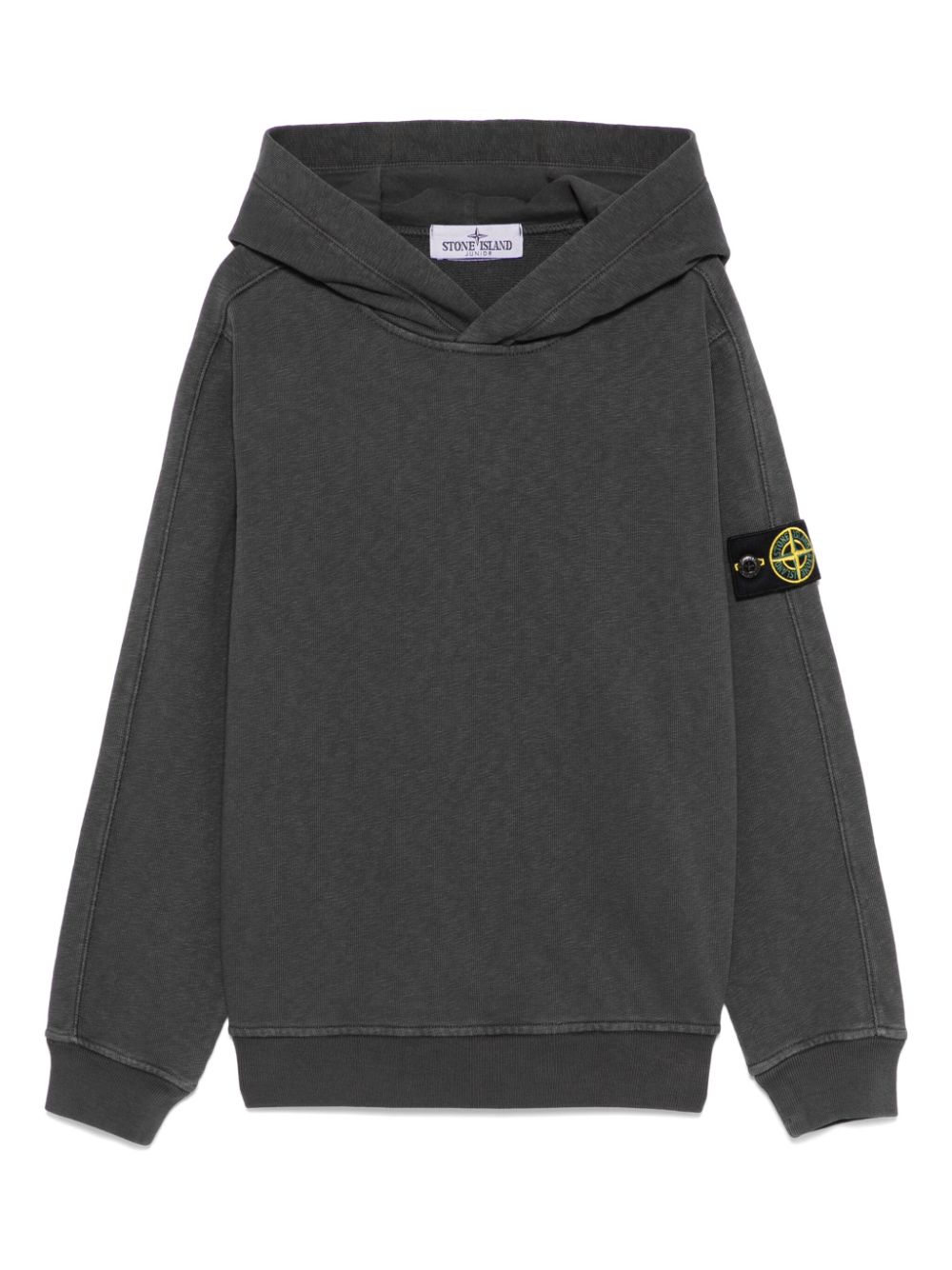 Stone Island Junior Compass-badge hoodie - Grey