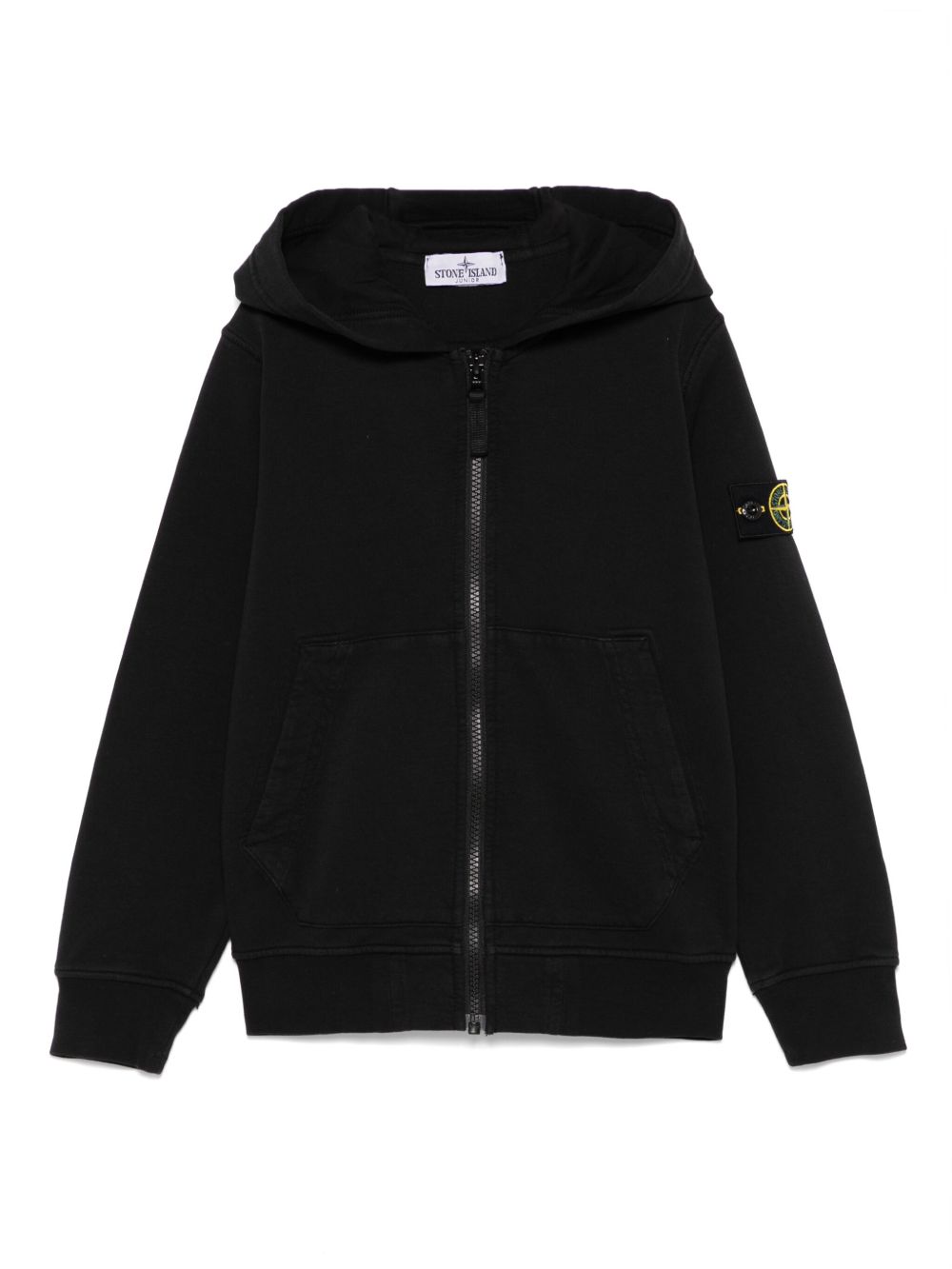 Stone Island Junior Compass-badge hoodie - Black