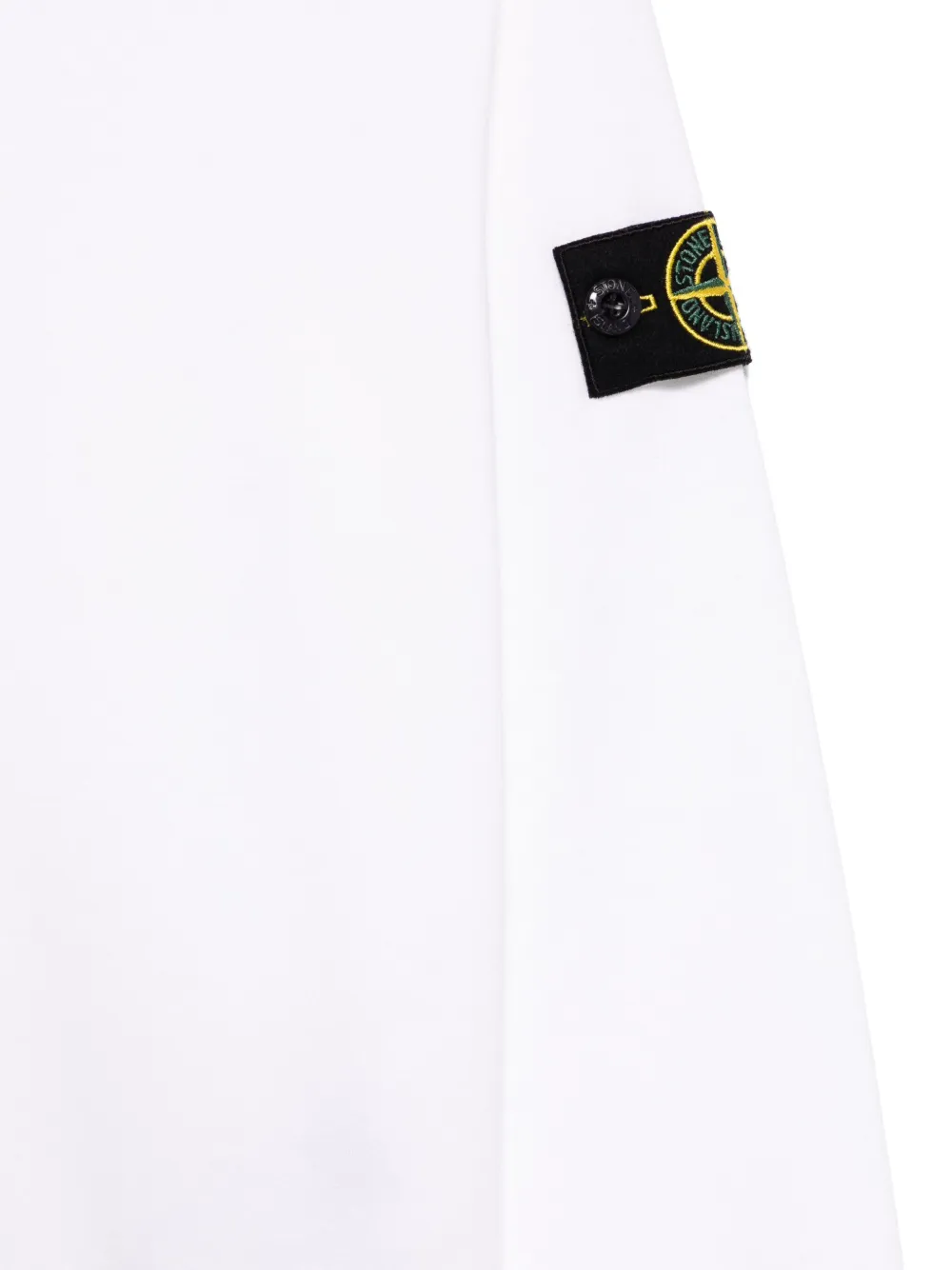 Stone Island Junior Sweater met Compass-logopatch Wit