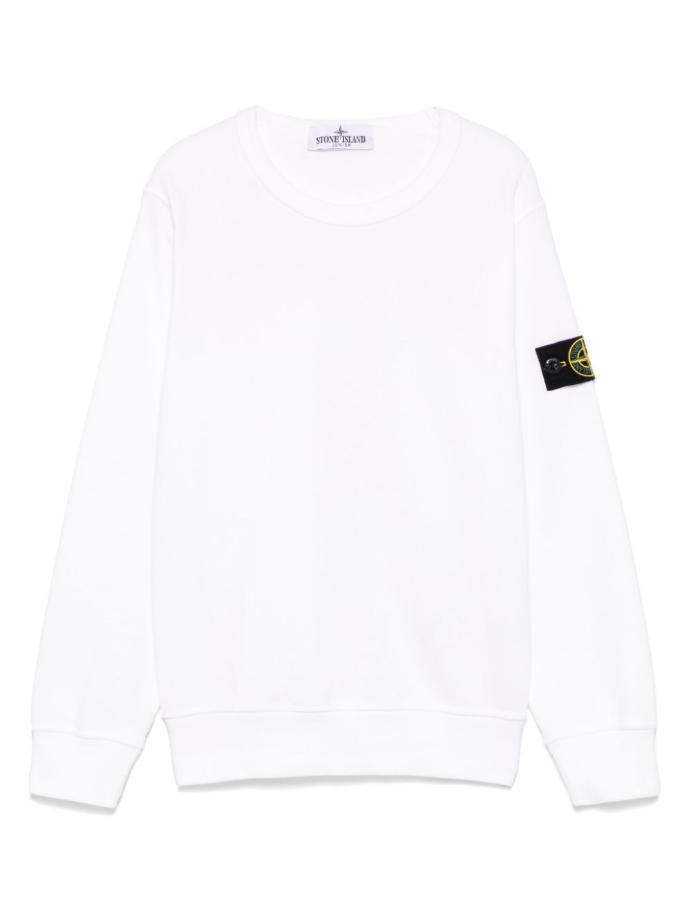 Stone Island Junior Compass-badge sweatshirt Wit