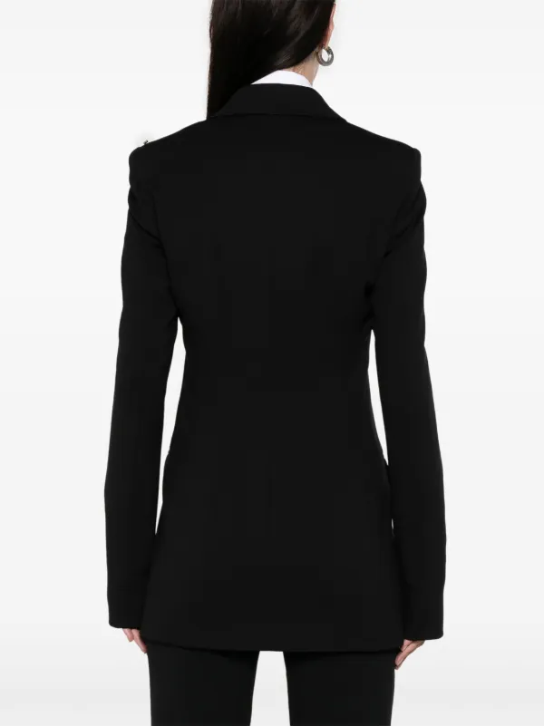 コート Sportmax Nero Chiusura Frontale Con Bottoni Due Tasche Later Sportmax Blazer Frizzo | Nero | FARFETCH IT