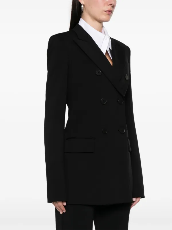 ジャケット Sportmax Nero Chiusura Frontale Con Bottoni Tasca A Filetto Sportmax Blazer Frizzo | Nero | FARFETCH IT