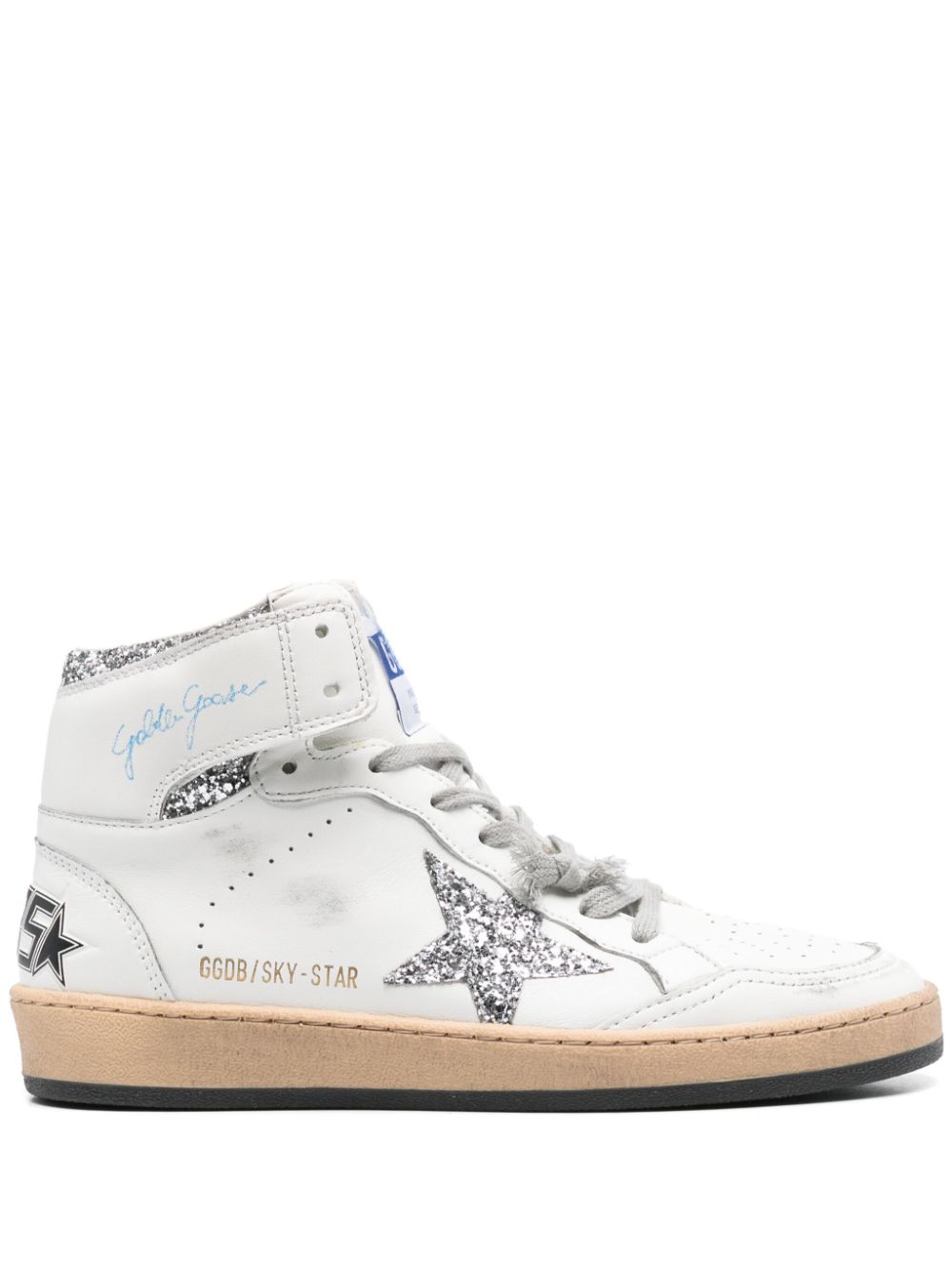 Golden Goose glitter-detailed sneakers White