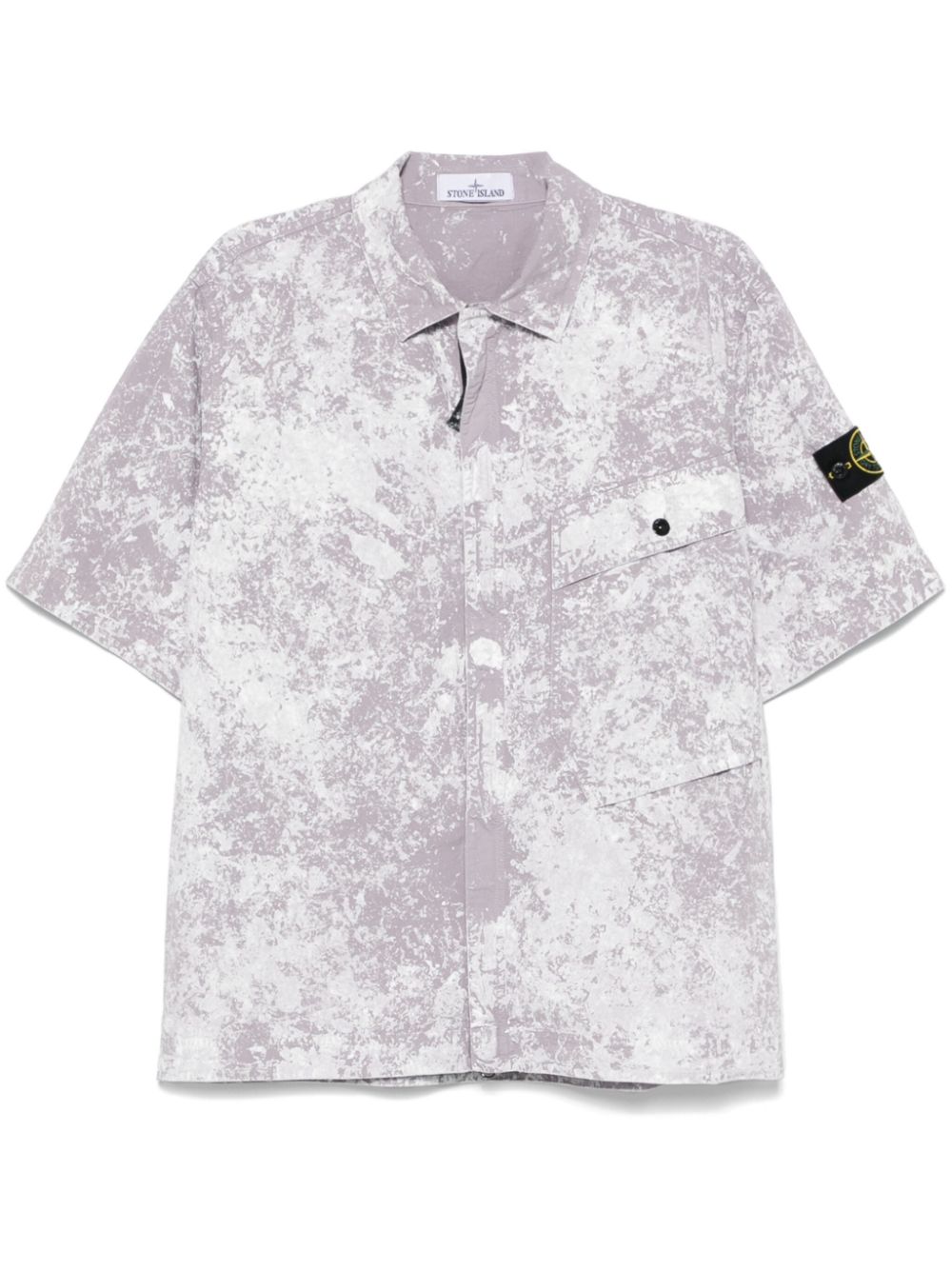 Stone Island Compass-badge shirt - Purple