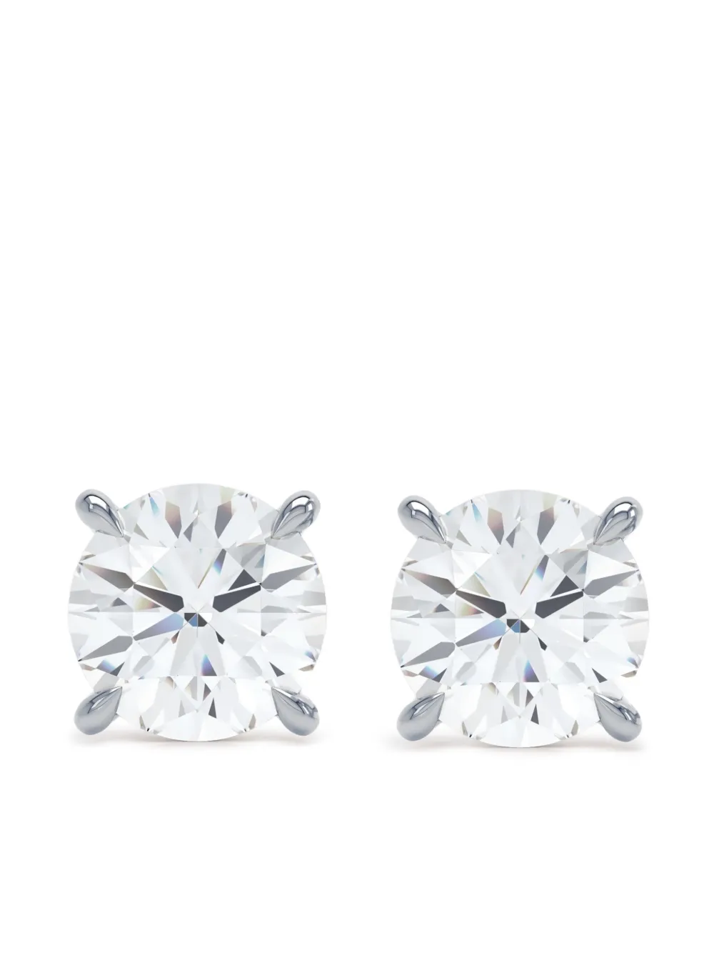 18K white gold diamond earrings