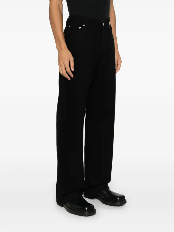 【関税込み】alexander mcqueen Wide leg jeans Alexander McQueen wide-leg Jeans | Black | FARFETCH