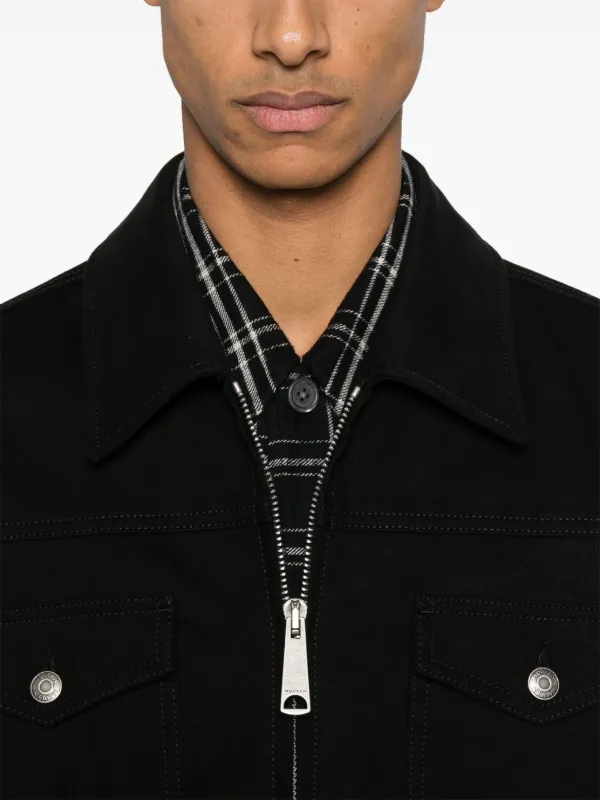 Alexander McQueen デニムジャケット | ブラック | FARFETCH JP