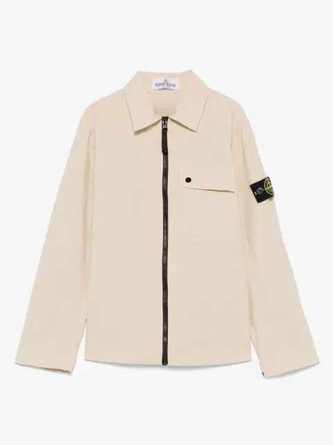 Stone Island Junior Jaqueta com patch de bússola