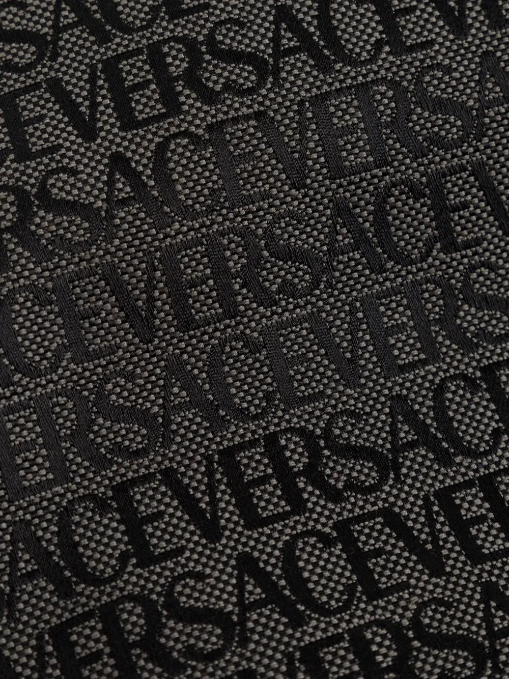 Versace Allover Dog Raincoat In Black
