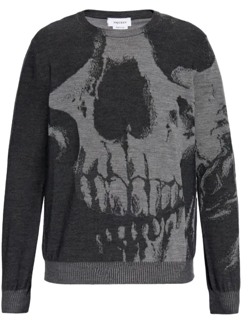 Pull en maille intarsia - Alexander McQueen - Modalova