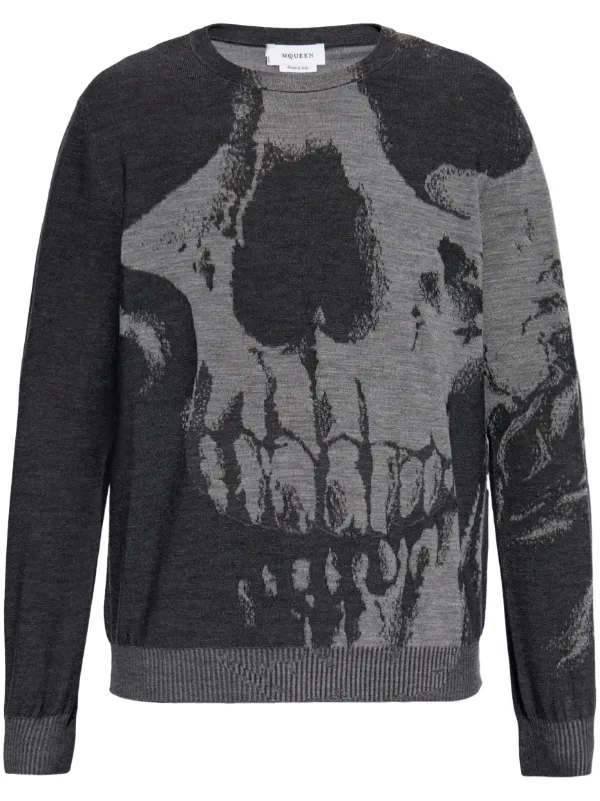 Alexander McQueen スカル刺繍トレーナー Sweater with skull motif Alexander McQueen