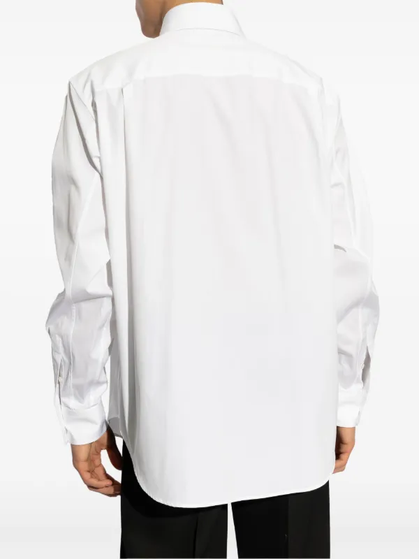 【美品】Alexander McQueenシャツ ホワイト Alexander McQueen コットン シャツ | ホワイト | FARFETCH JP