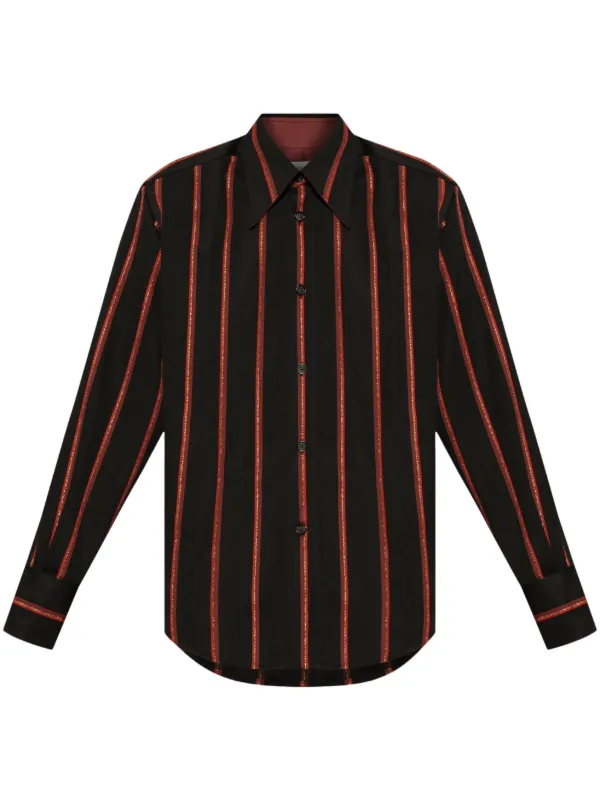 Alexander McQueen Striped Shirt | Black | FARFETCH