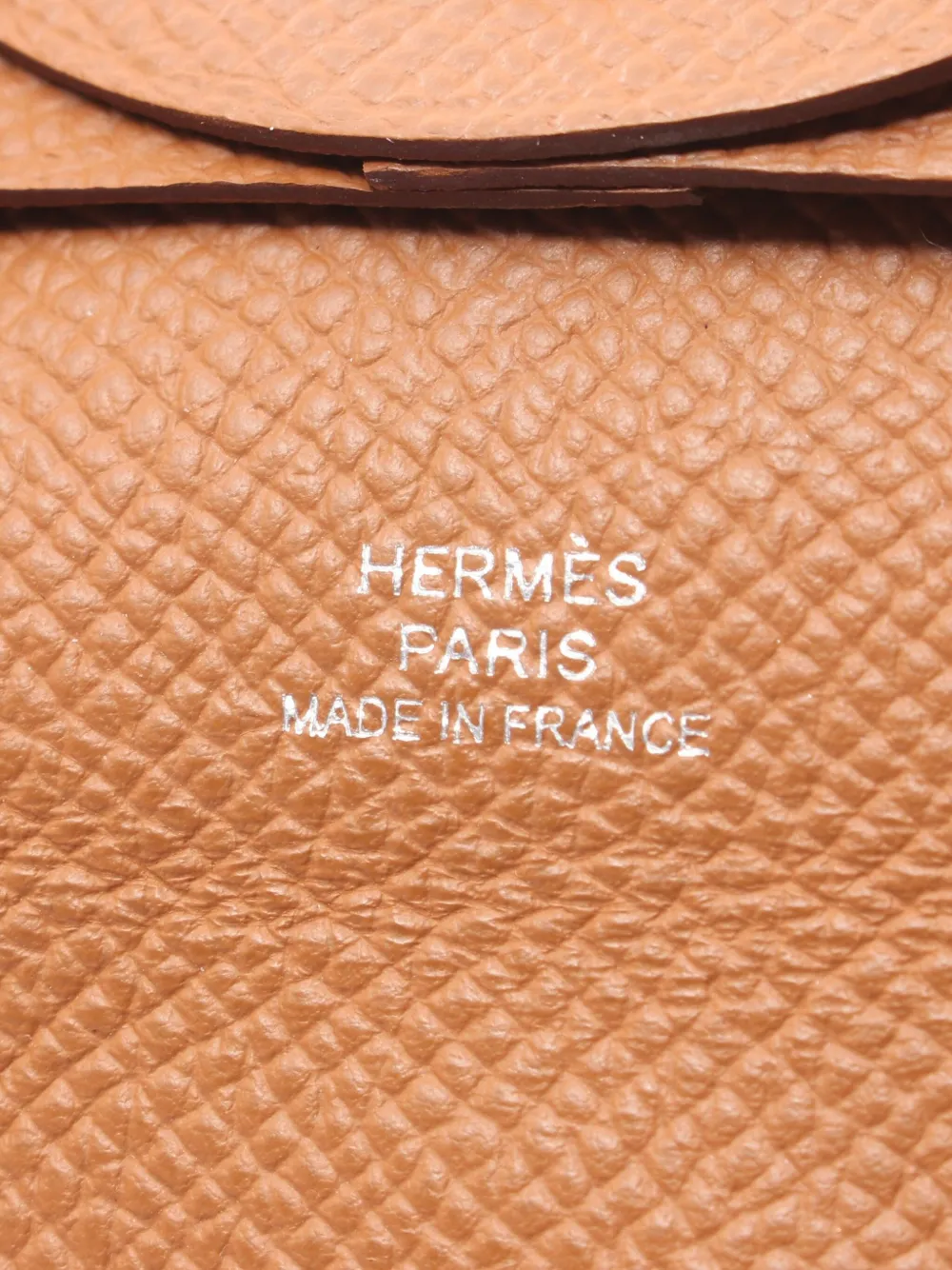 Pre-owned Hermes 2023 Bastia Coin Purse In Brown