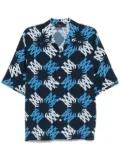 AMIRI MA Quad bowling shirt - Blue