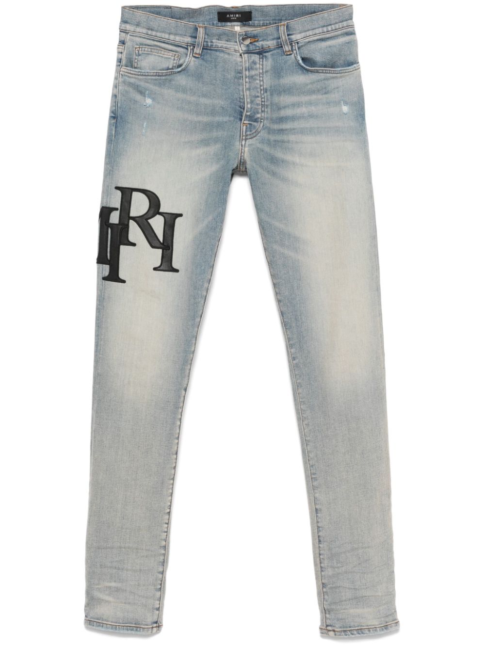 AMIRI Jeans met logo Blauw