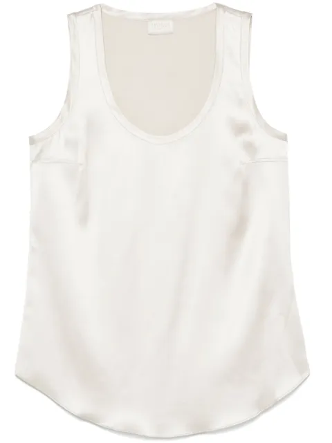 Brunello Cucinelli satin sleeveless top