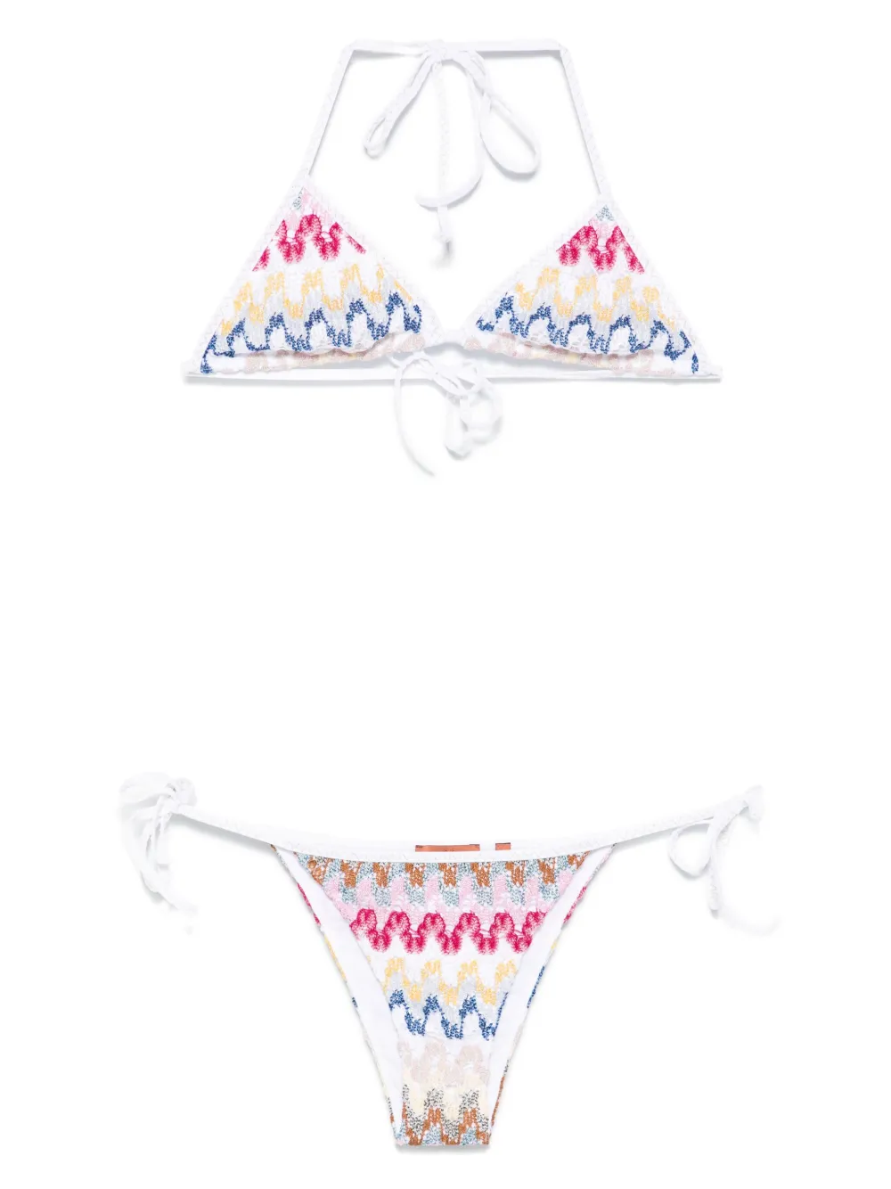 Missoni Bikini met lamé-effect Wit
