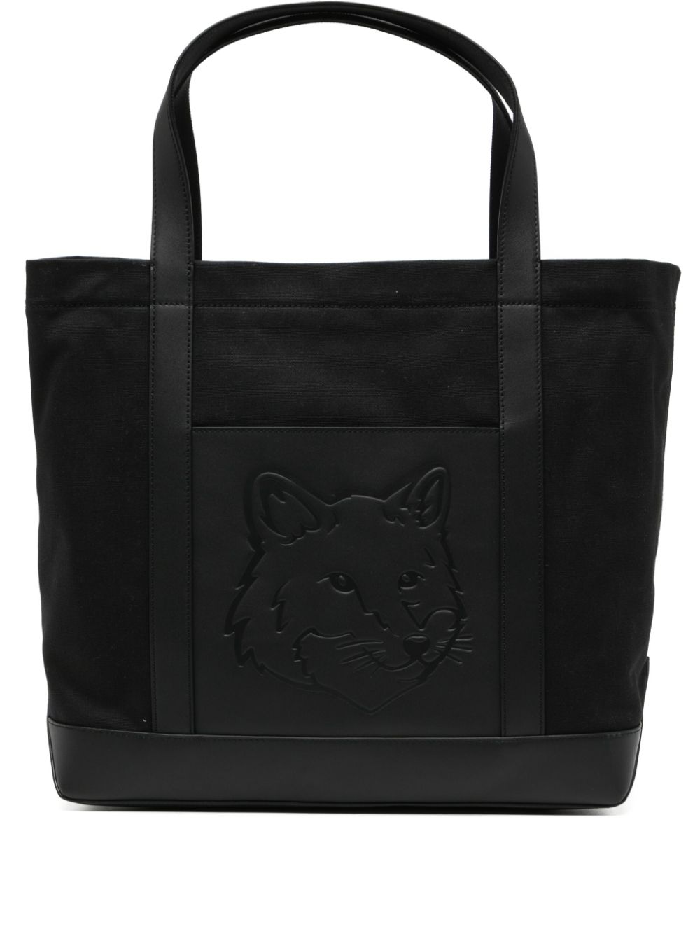 Maison Kitsuné Festive fox head large tote bag