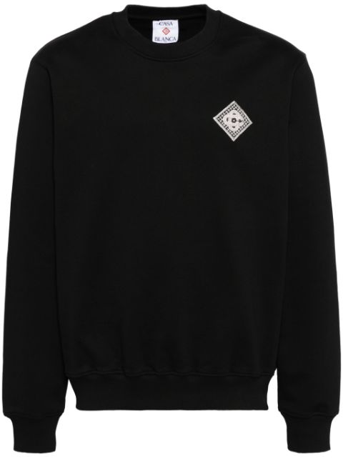 Casablanca logo patched sweatshirt