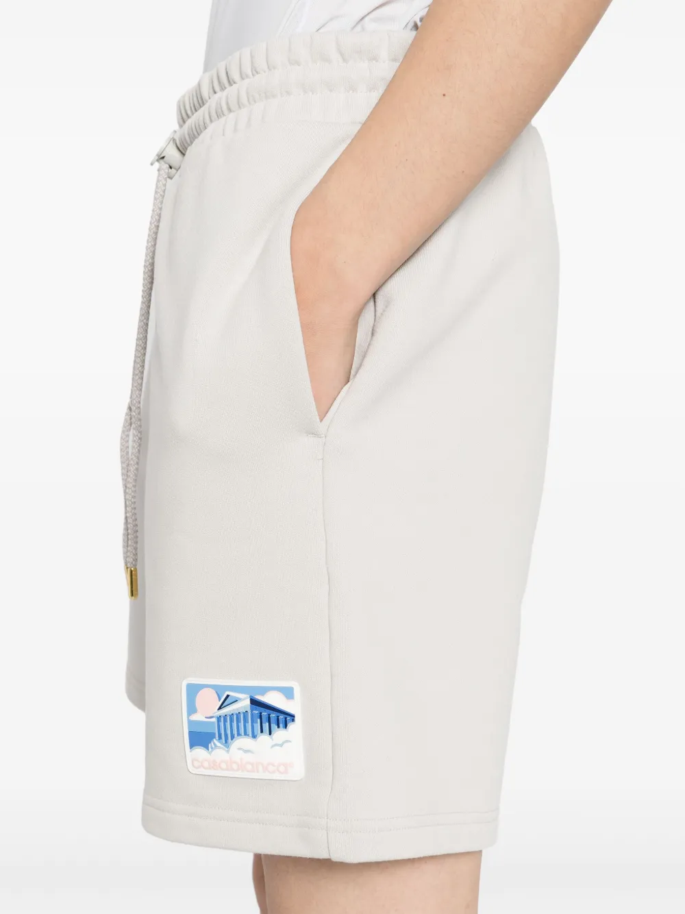 Casablanca Shorts met logopatch Grijs