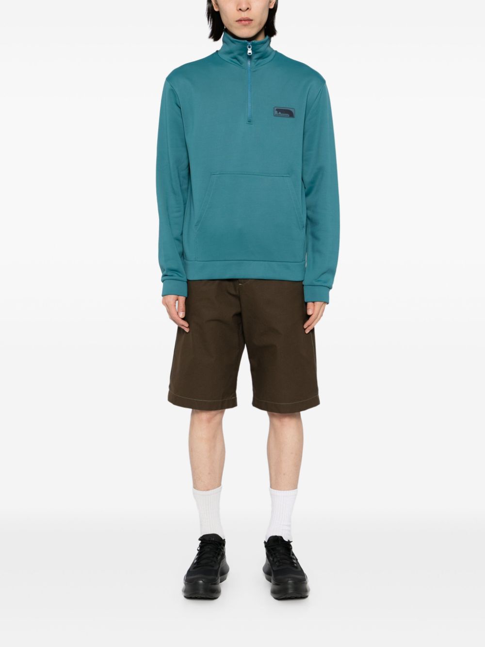 Maison Kitsuné Jack met logopatch - Blauw