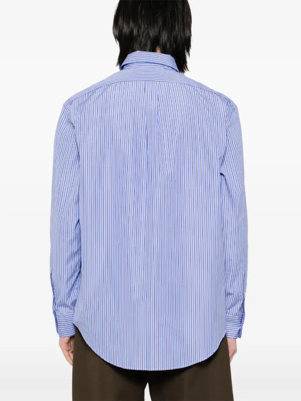 Maison Kitsuné ストライプ シャツ | ブルー | FARFETCH JP
