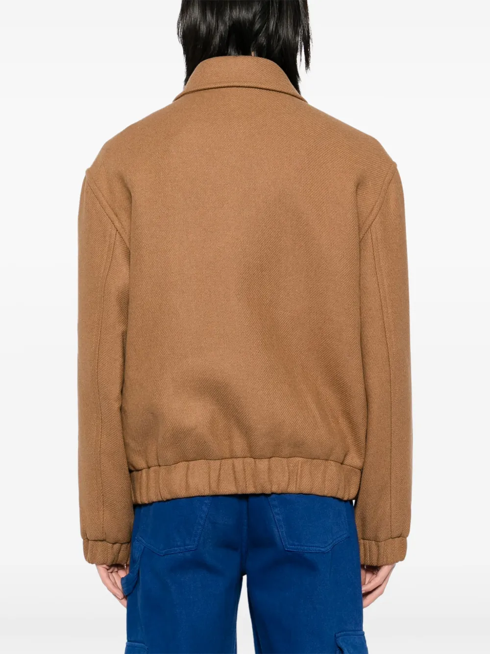 Maison Kitsuné Jack met gespreide kraag Beige
