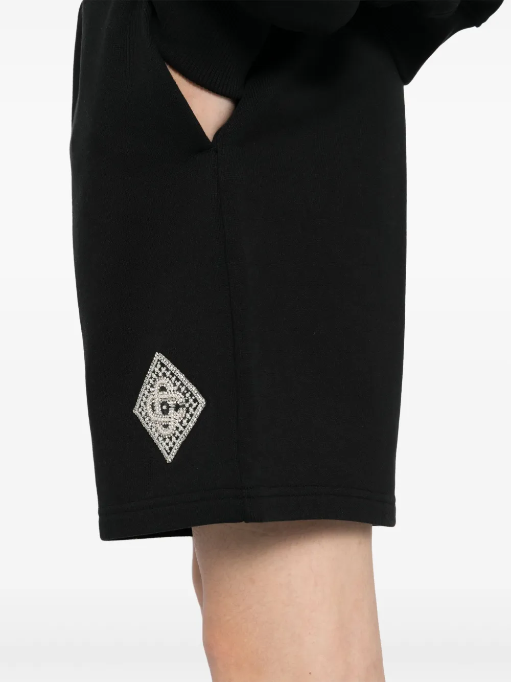 Casablanca Shorts met logopatch Zwart