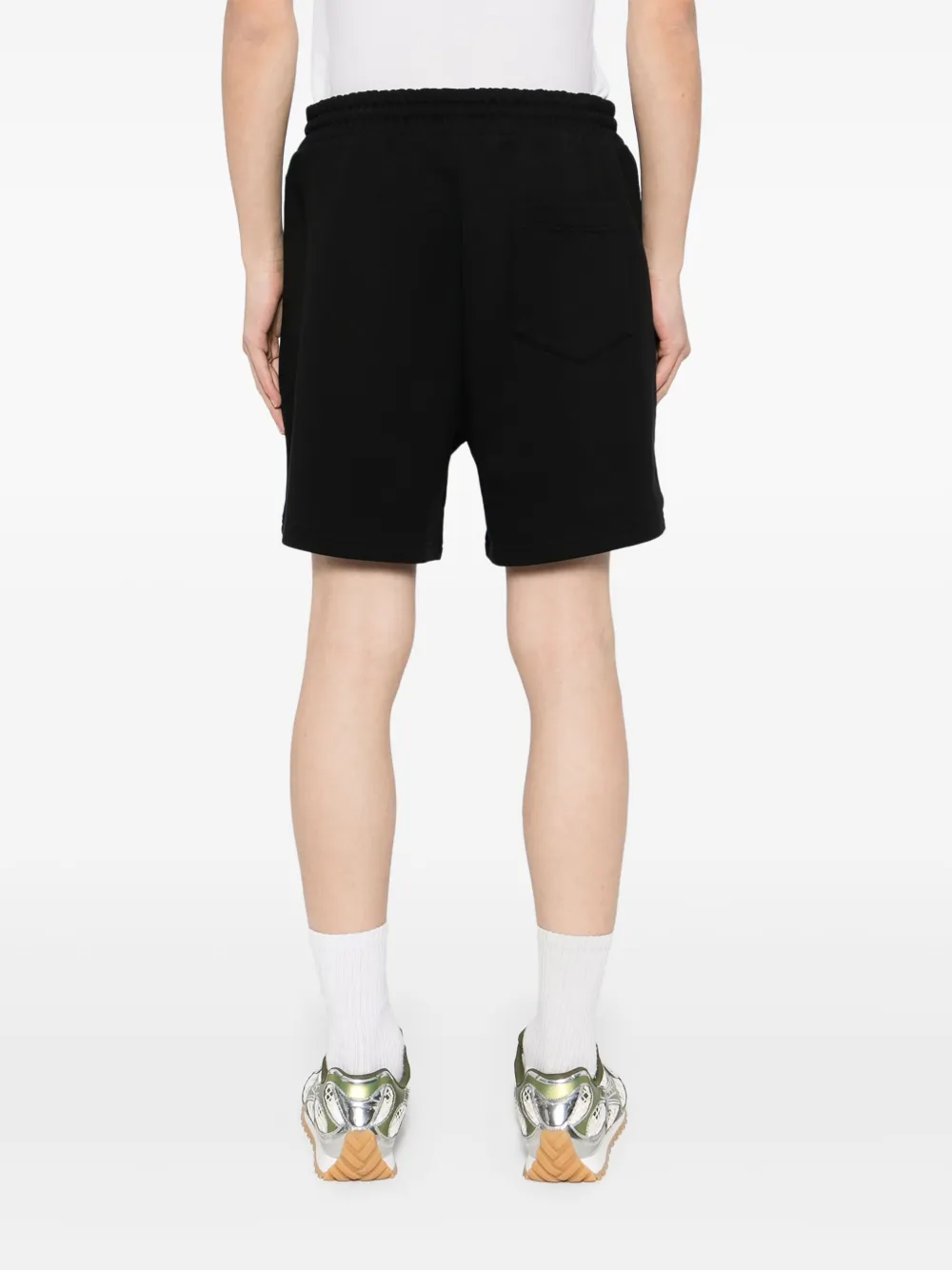 Casablanca Shorts met logopatch Zwart