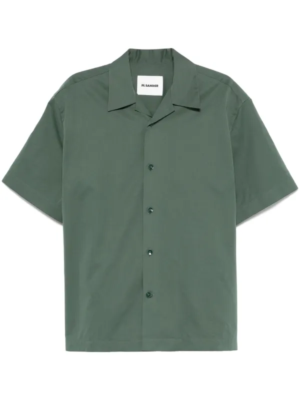 Jil Sander ポプリン シャツ | グリーン | FARFETCH JP