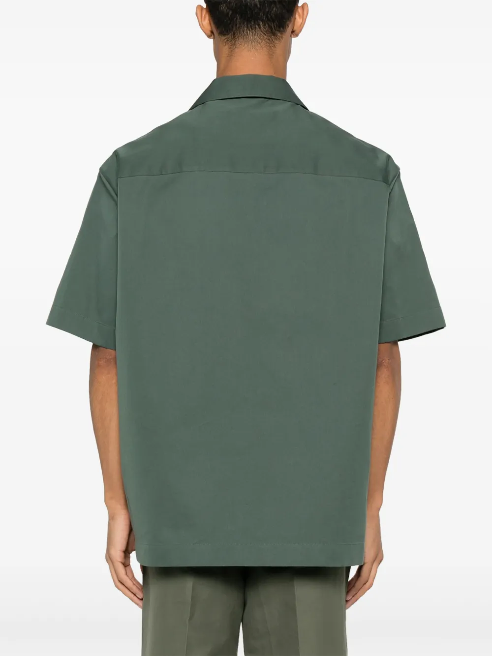 Jil Sander Popeline overhemd Groen