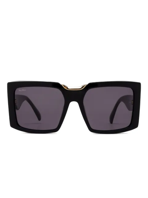 Max Mara Eyewear Óculos de sol quadrado com lentes coloridas