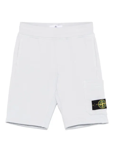 Stone Island Junior Compass-badge shorts