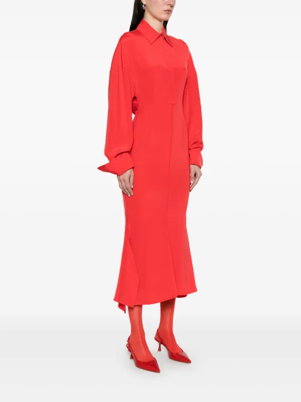 Sportmax Abito Midi Oltre Rosso FARFETCH IT