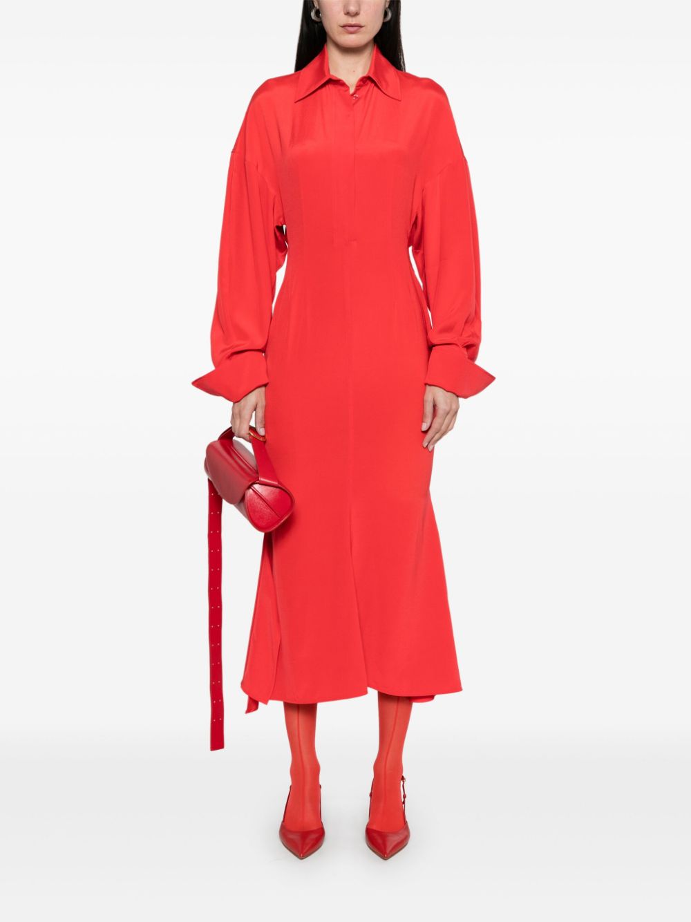 Sportmax Oltre midi-jurk - Rood