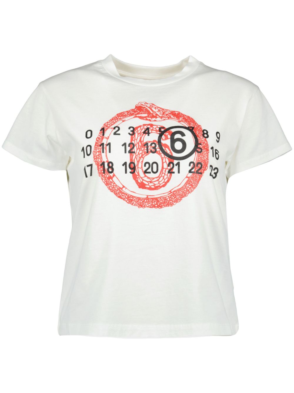 numbers-motif T-shirt