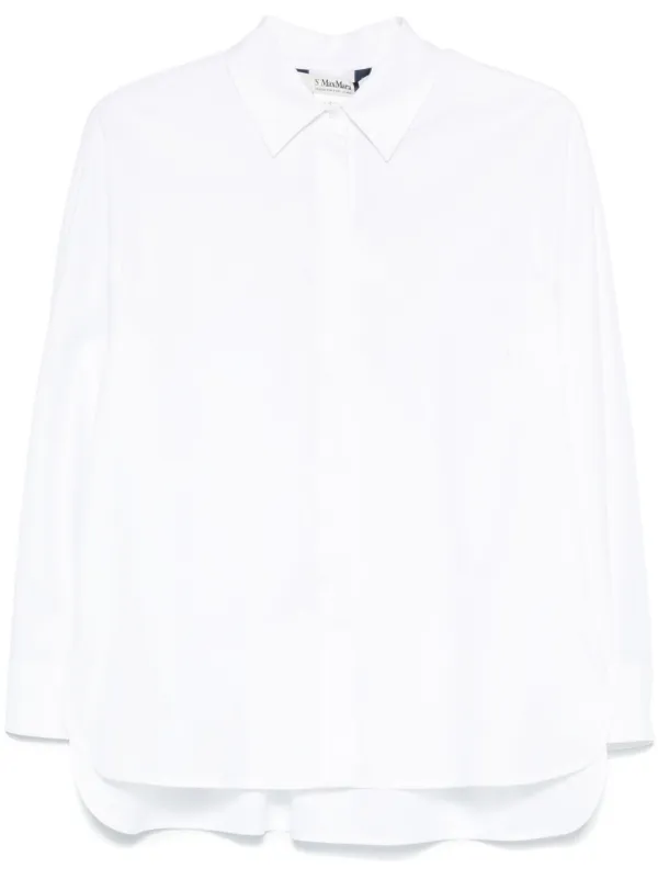 美品　MARNO ホワイト emma shirt Boyfriend Shirt in White Poplin | Shop Ann Mashburn