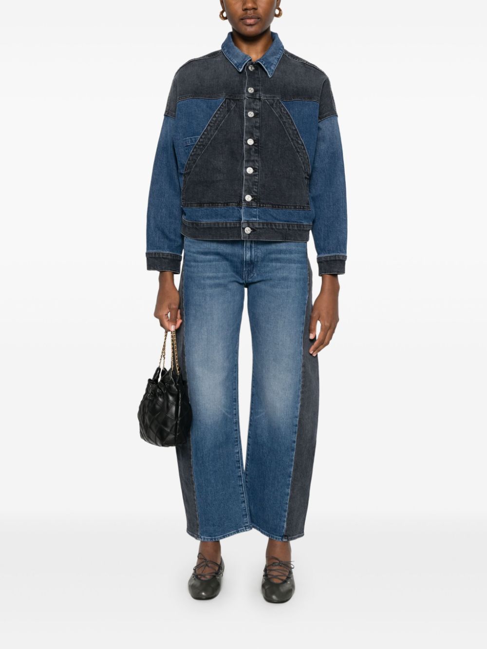 MOTHER Jeans met print - Blauw