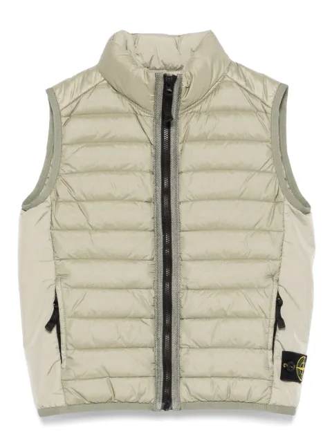 Stone Island Junior Colete com patch de bússola