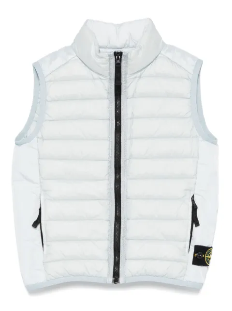 Stone Island Junior Colete com patch de bússola