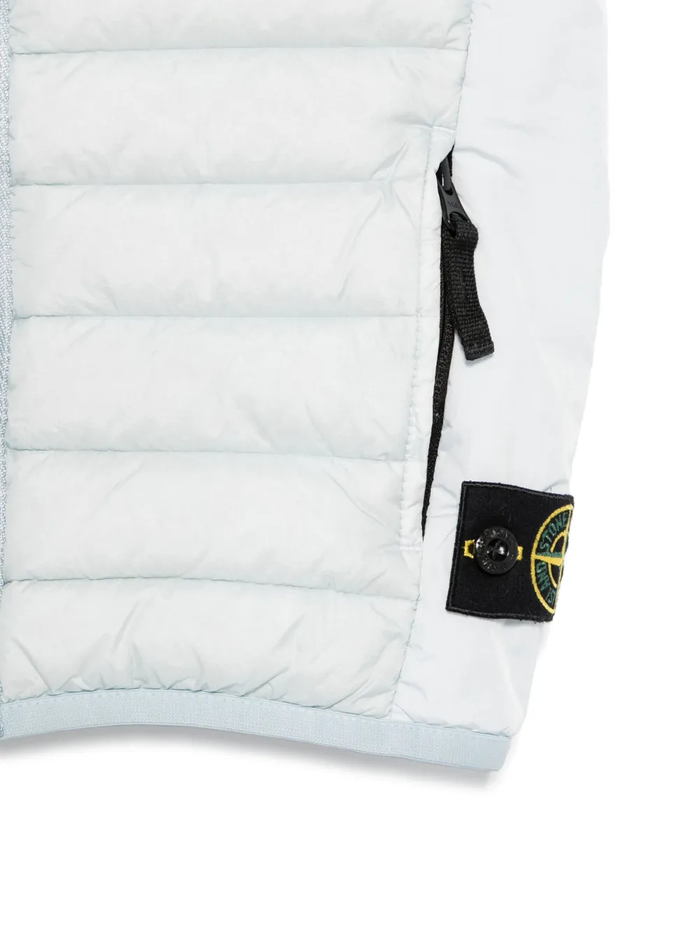Stone Island Junior Gilet met Compass-logopatch Blauw
