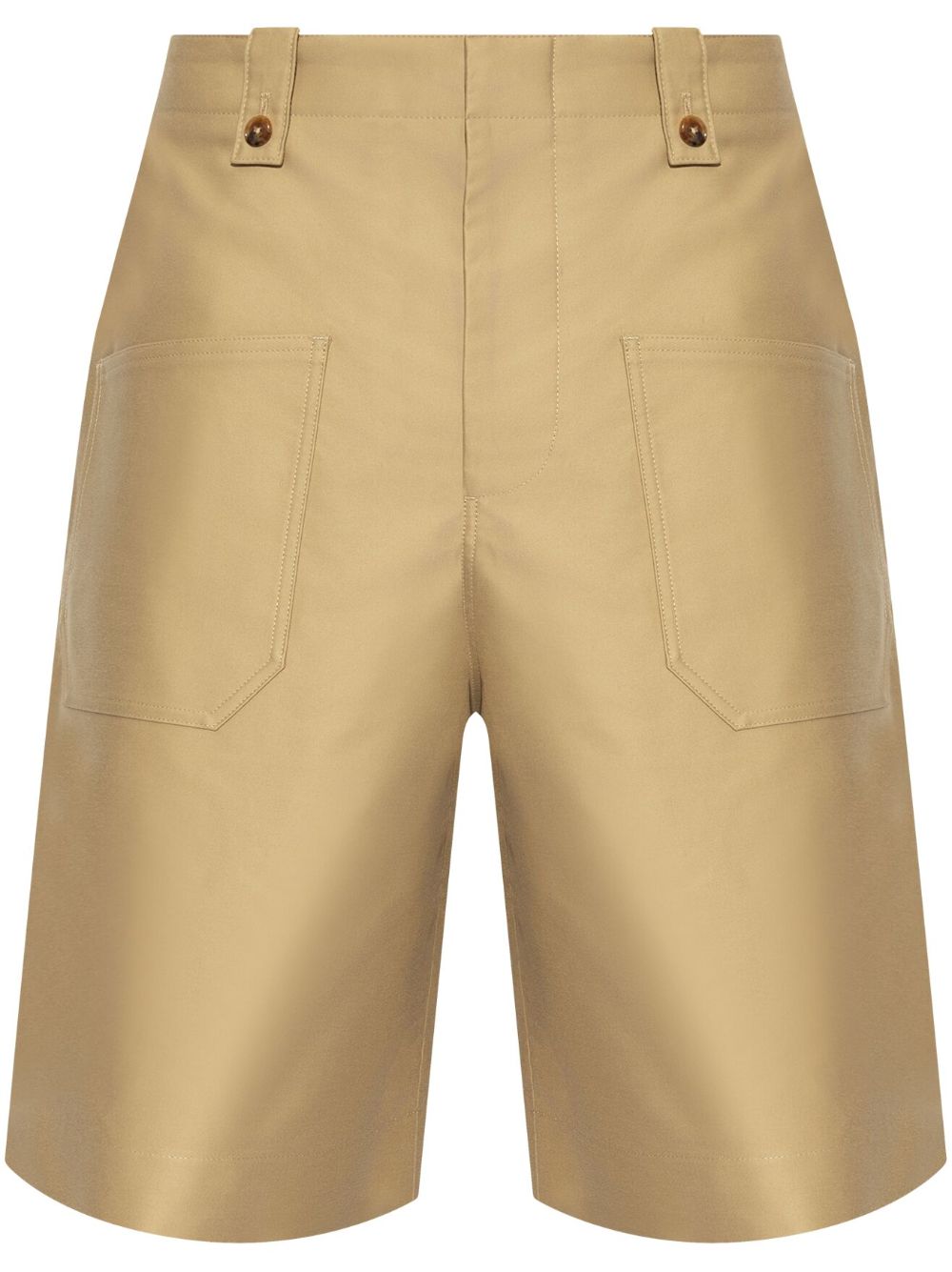 Alexander McQueen cotton bermuda shorts - Neutrals