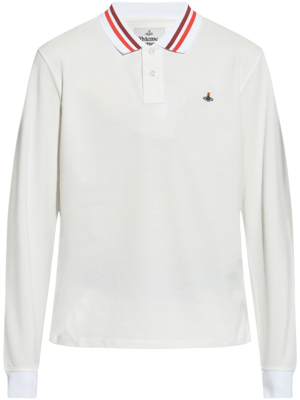 Orb-embroidery polo shirt